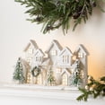 thumbnail image 3 of Melrose LED Lighted Flocked Winter Village Christmas Decoration - 17", 3 of 3