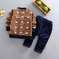 thumbnail image 2 of Boys' and babies' fashion cotton top+trousers three-piece suit Spring and Autumn Boys' and Newborns' Children's Wear Suit., 2 of 5
