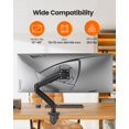 thumbnail image 2 of Soporte de monitor ErGear para pantallas ultraanchas de 33 a 124 cm, 12 kg, 2 of 7