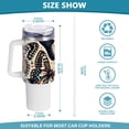 thumbnail image 3 of Many Butterflies 40 oz Tumbler with Handle Insulated&nbsp;Travel Mug&nbsp;Lid Straw Leak Proof Steel Vacuum Water Bottles Glasses Fits in Car Cup Holder, 3 of 7