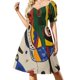 thumbnail image 1 of Joan Miro Vestido de manga corta Vestido de noche para mujer Vestidos de mujer ropa de verano para mujer 2025, 1 of 6