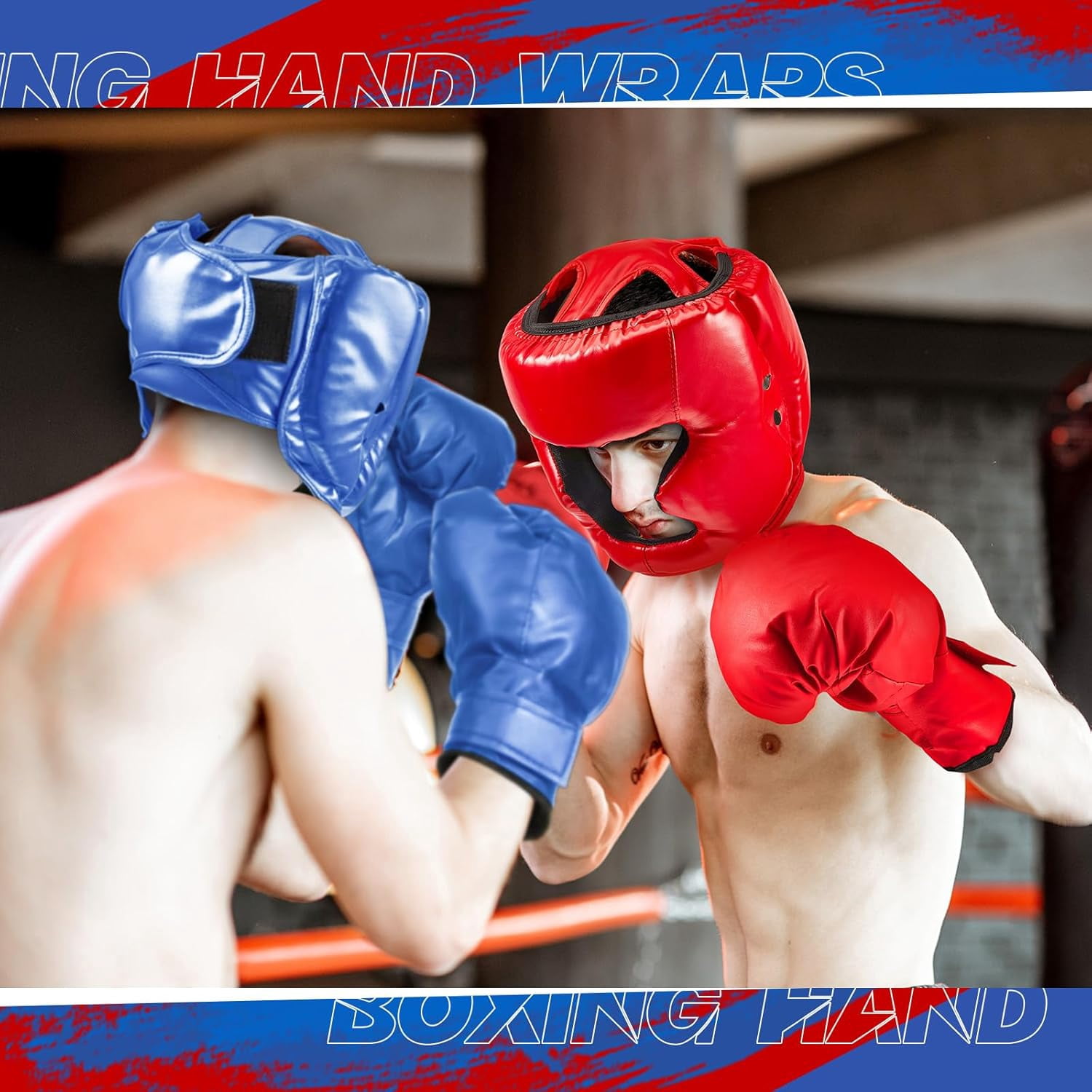 14 Piece Boxing Training Set, 2 Pair 16 Ounce Boxing Gloves, Helmet & Face Mask, Unisex Adult & Youth Beginner Training Gear