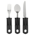 thumbnail image 2 of Weighted Utensils, Stainless Steel Hanging Hole Adaptive Utensils Fork Prevent Shaking Rounded Edges  for Elderly, 2 of 7
