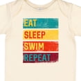 thumbnail image 4 of Inktastic Swimming Eat Sleep Swim Repeat Boys or Girls Baby Bodysuit, 4 of 5