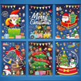thumbnail image 1 of Calcomanías navideñas para ventanas, decoraciones navideñas para ventanas, pegatinas navideñas para ventanas, copos de nieve, ciervos, Papá Noel, decoración invernal del país de las maravill, 1 of 5