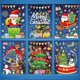 thumbnail image 1 of Calcomanías navideñas para ventanas, decoraciones navideñas para ventanas, pegatinas navideñas para ventanas, copos de nieve, ciervos, Papá Noel, decoración invernal del país de las maravill, 1 of 5