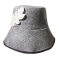 thumbnail image 1 of Gorro de fieltro para sauna shamjiam Gris tradicional resistente portátil, 1 of 8