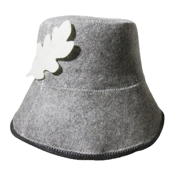 Gorro de fieltro perfecl para sauna gris