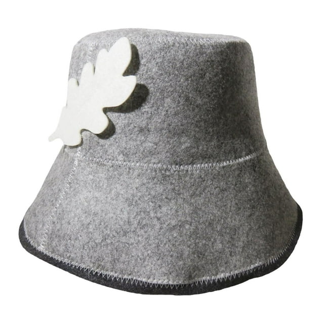 Gorro de fieltro para sauna shamjiam Gris tradicional resistente portátil