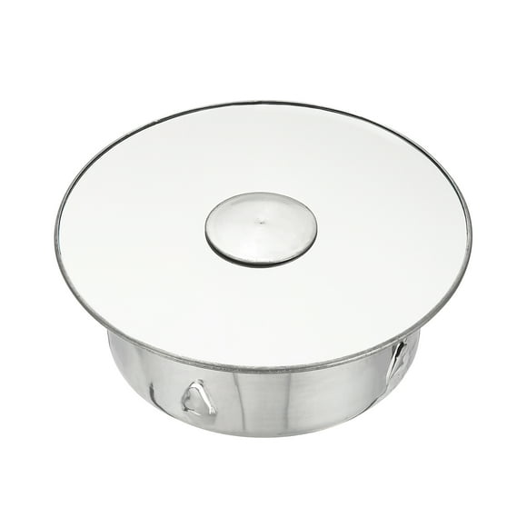 Uxcell Chimney Hole Cap, 110mm(4.3") Tightness Adjustable Round Stainless Steel Flue Hole Cover Stove Pipe Cap Pipe Cover with Removable Hole Cap for Kitchen Balcony Sewer,Silver Tone