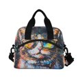 thumbnail image 2 of Lunch Bag Portable Crossbody Meal Bag Cooler Bag Insulated Lunch Bag Food Bag Handheld & Crossbody Design Cool Cat, 2 of 6