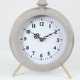 thumbnail image 6 of Round Decorative Table Clock Gray, 6 of 9