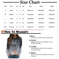 thumbnail image 3 of Camiseta suelta estampada a la moda para mujer, blusa de manga larga, cuello redondo, camisetas casuales, sudadera Pompotops FGAJ11835, 3 of 5