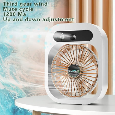 

BKFYDLS Furniture and Household Appliances USB Charging Fan Full Screen Feel Smart Mini Portable Air Conditioning Fan Home on Clearance