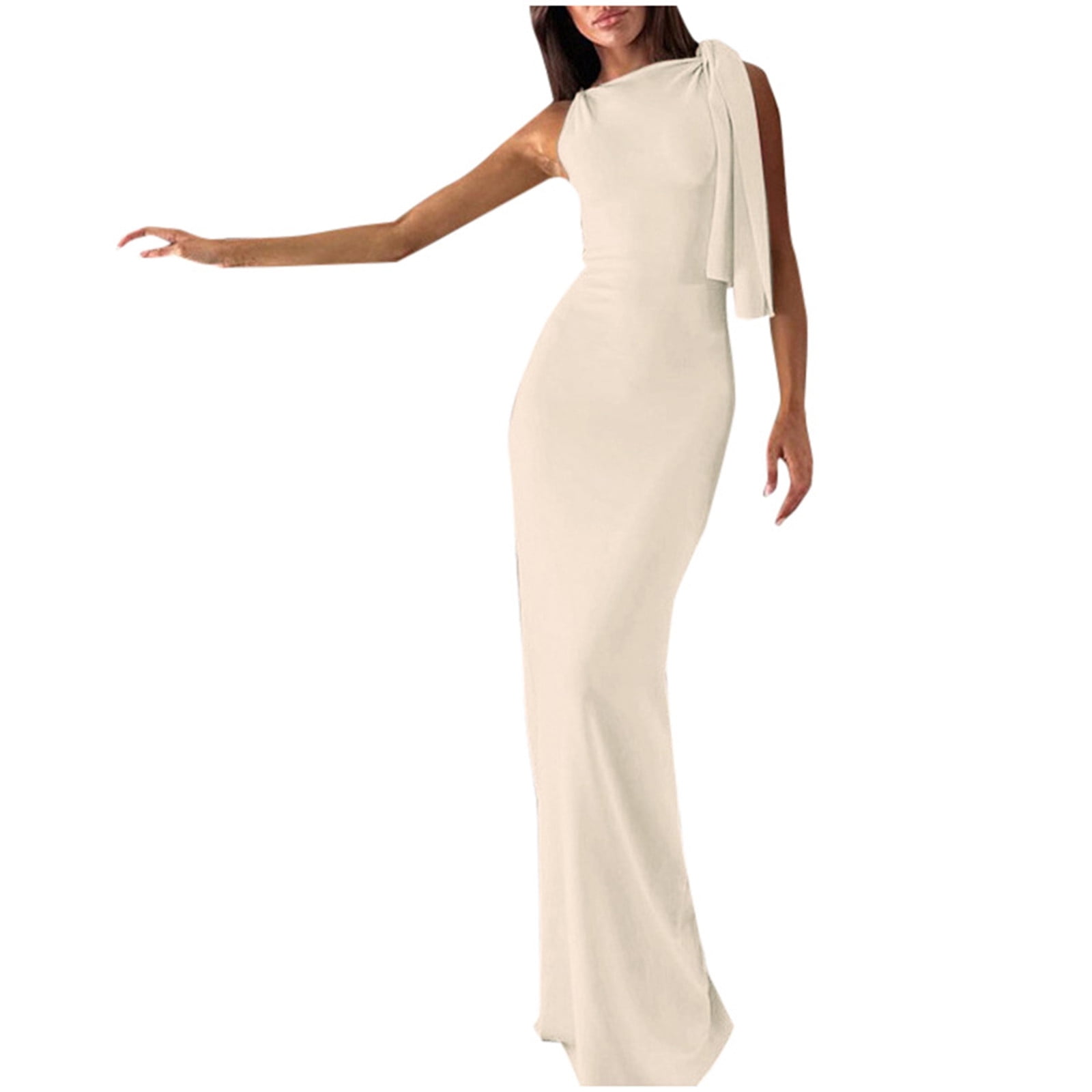 Wyzesi Long Formal Dresses for Girls Women's Asymmetric One Shoulder Tie Waist Bodycon Midi Dress Elegant French Style - Walmart.ca Wyzesi Long Formal Dresses for Girls Women's Asymmetric One Shoulder Tie Waist Bodycon Midi Dress Elegant French Style - Walmart.ca