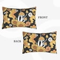 thumbnail image 4 of Binfone Mushrooms Honeycomb Standard Size Pillowcase, Long Staple Pure Cotton Envelope Closure Pillow Cover,14"X20", 4 of 9