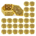 thumbnail image 1 of 24 Cajas de Dulces Hexagonales Huecas A Granel, Regalos Indios para Pooja, Contenedores Decorativos para Dulces, Caja Hexagonal Dorada., 1 of 5