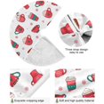 thumbnail image 2 of Christmas Hot Chocolate Coffee Tree Skirt, Seasonal Tree Mat Holiday Party Supplies Ornaments Indoor Outdoor Decorations for Tabletop Trees 35.4 Inches, 2 of 6