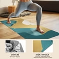 thumbnail image 4 of Gold Teal Blue Marble Hot Yoga Mat Towel Non Slip for Hot Yoga - Quick-Drying Yoga Mat Cover with 4 Corner Pockets with Travel Bag - Hot Yoga Towel Non Slip 74"x26", 4 of 6