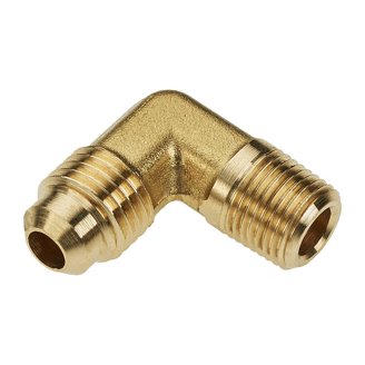 Parker Push-to-Connect Elbow, Brass, Silver W169PLPNS-4-2
