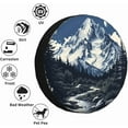 thumbnail image 4 of Spare Tire Cover Mountains Lake Tree Nature Landscape Wheel Covers Weatherproof Universal Wheel Protectors for Rv SUV Camper Travel Trailer, 4 of 10