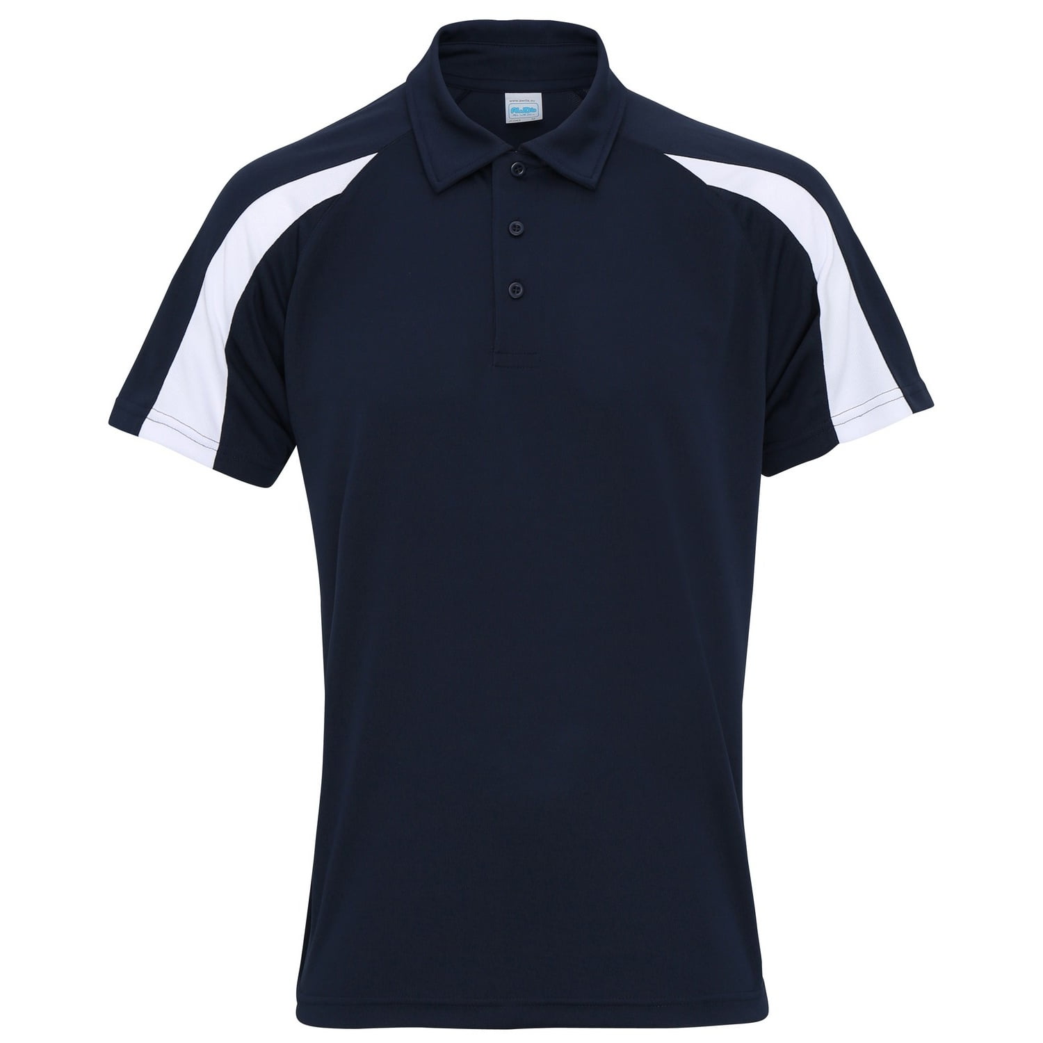 AWDis Just Cool Mens Short Sleeve Contrast Panel Polo Shirt