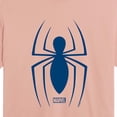 thumbnail image 2 of Marvel - Spider-Man Blue Spider Logo - Juniors Cropped Graphic T-Shirt, 2 of 4