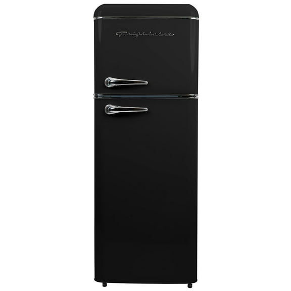 Frigidaire 7.5 cu. ft. Retro Fridge Freezer Combo, Apartment Size Fridge with Freezer