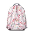 thumbnail image 3 of Stylish Flamingo Backpack for School & Travel - Waterproof Laptop Bookbag with Multiple Pockets, Cute Durable Backpack for College Students, Women & Men, Trendy Campus Accessory, 3 of 6