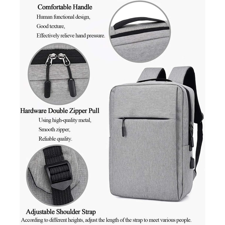 Travel Laptop Backpack, Business Slim Durable Laptops Backpack with USB Charging Port, College School Computer Bag Gifts for Men and Women Fits 15.6 ... Travel Laptop Backpack, Business Slim Durable Laptops Backpack with USB Charging Port, College School Computer Bag Gifts for Men and Women Fits 15.6 ...