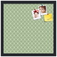 thumbnail image 2 of PinPix 18x18 Custom Cork Bulletin Board Green Chain Poster Board Has a Fabric Style Canvas Finish, Framed in Green Chain, by ArtToFrames (PinPix-572), 2 of 6