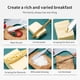 thumbnail image 3 of Naiovety Cuchillo de mantequilla Cortador de mantequilla de queso de acero inoxidable con agujero Crema batida Cuchillo de pan Utensilios de cocina Cocina y Comedor Naiovety HA017522-00, 3 of 6