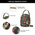 thumbnail image 4 of FORMRS Crossbody Bag for Women Quilted Travel Shoulder Cell Phone Purse with Chain Strap Handbag, Black Christmas Holly, 4 of 7