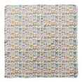 thumbnail image 4 of Bimba White Multi Bow & Dots Pure Silk Printed Head Bandanas Summer Neck Wrap Scarf 40 x 80 Inches, 4 of 6
