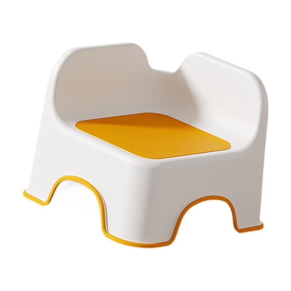 Fzaqwen Kids Small Stool Foot Stool Shower Bench Ergonomic Lightweight Stable Shoe Stool Orange