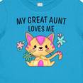 thumbnail image 4 of Inktastic My Great Aunt Loves Me with Cute Kitten and Flowers Boys or Girls Baby T-Shirt, 4 of 5