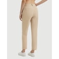 thumbnail image 2 of BALEAF Women's Pants with Pockets Belt Loops High Waisted Golf Travel Business Casual Dressy Slacks Stretch UPF 50+ Beige XS, 2 of 7