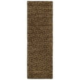 thumbnail image 4 of SAFAVIEH Soho Benson Geometric Wool Runner Rug, Brown/Gold, 2'6" x 12', 4 of 7