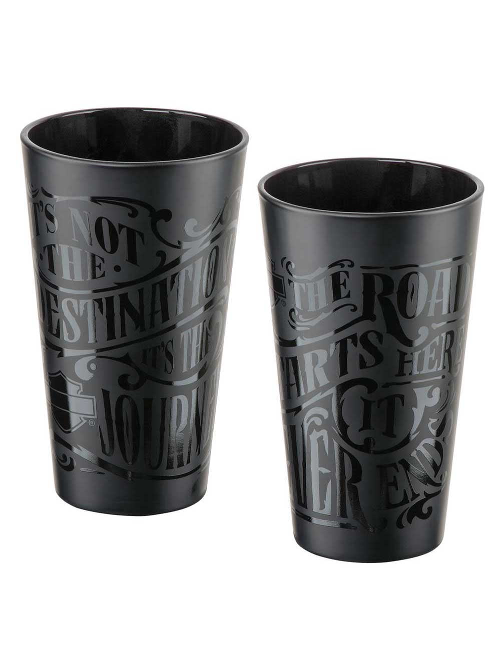 harley davidson glass set