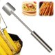thumbnail image 1 of Brochetas de acero inoxidable para barbacoa, 6 unidades, grandes, planas, de madera, accesorios para asar a la parrilla, 1 of 6