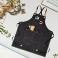 thumbnail image 2 of Apron for Full Coverage in Kitchen Garden and Home Use - Durable Oil Waist Length Apron for Milk Tea Coffee Cooking Cleaning, 2 of 4