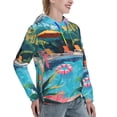 thumbnail image 6 of Kdxio Tropical Poolside Relaxation Print Womens Oversized Hoodies Sweatshirts Hooded Pullover Tops Sweaters Casual-XX-Large, 6 of 7