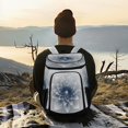 thumbnail image 6 of 36 Can Large Insulated Backpack Cooler, Leakproof Lunch Bag for Work, Picnics, Hiking, Biking & Outdoor Activities, Reusable Travel Tote with Multiple Pockets Blue Digital Art, 6 of 7