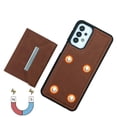 thumbnail image 3 of Compatible for Samsung Galaxy A13 4G Wallet Case with Card Slots Holder, Magnetic 2-in-1 Design PU Leather Purse Case, Flip Stand Durable Shockproof Protective Cover for Galaxy A13 4G, Brown, 3 of 11