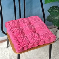 Kugisaki Corduroy Chair Cushion Corn Kernel, Soft Thick Office Ding room Table Chair Cushion with Non Slip Backing, Winter Warm Comfortable Home Decor,13.8x13.8In