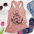 thumbnail image 2 of The Ocean Made Me Salty Tank Top, Ladies Racerback Tank Top, Vacation Tank, Beach Tank, Desert Pink, XX-Large, 2 of 3