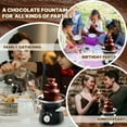 thumbnail image 3 of Fuente de Fondue de Chocolate de 3 Niveles - Máquina Eléctrica para Calentar y Derretir Chocolate, Mantequilla y Caramelo - Ideal para Fiestas,, 3 of 7