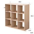 thumbnail image 1 of Natural Nine Grid Open Cube Storage Shelf, 1 of 1