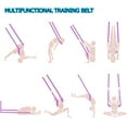 thumbnail image 5 of Sangle Extensible Taille avec Ancrage de Porte, Sangle d'Exercice de Yoga Réglable Bande de Remise en Forme Jambe Étirement Sangle Arrière Plier Sangle d'Inversion Fendue pour Ballet, Yoga, Fitness, Danse, 5 of 5