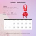 thumbnail image 5 of Doomiva Women's Sexy Wet Look Leather Lingerie Outfits Halter Lapel Crop Vest Top with Miniskirts Red 4XL, 5 of 5